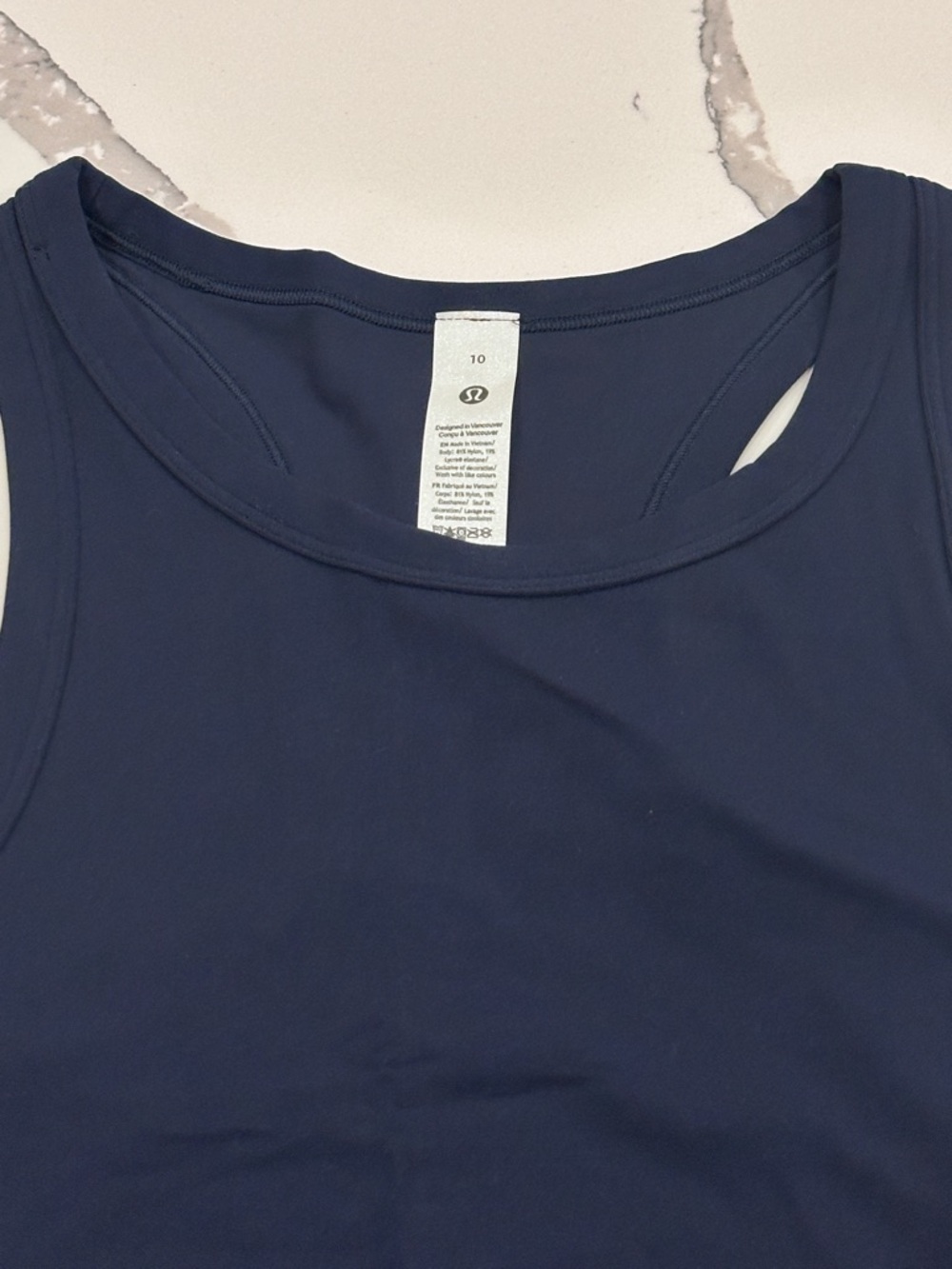 Lululemon Align Waist Length Tank Sz 10 True Navy NWT - Picture 6 of 7